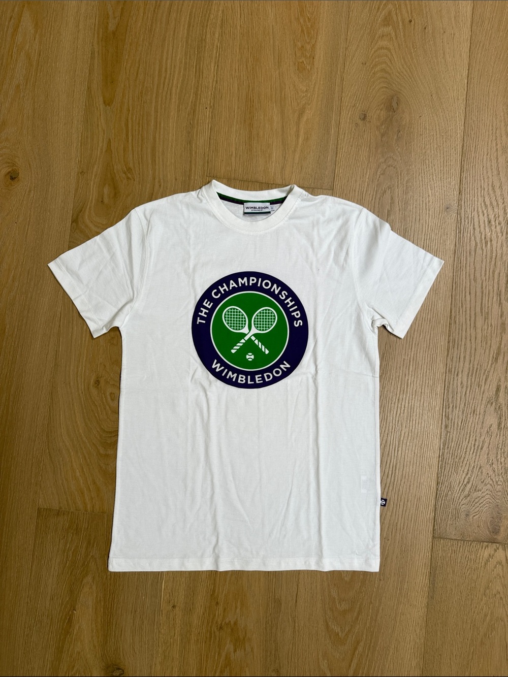 Wimbledon The Championships Logo White Tee Mens Size Small
